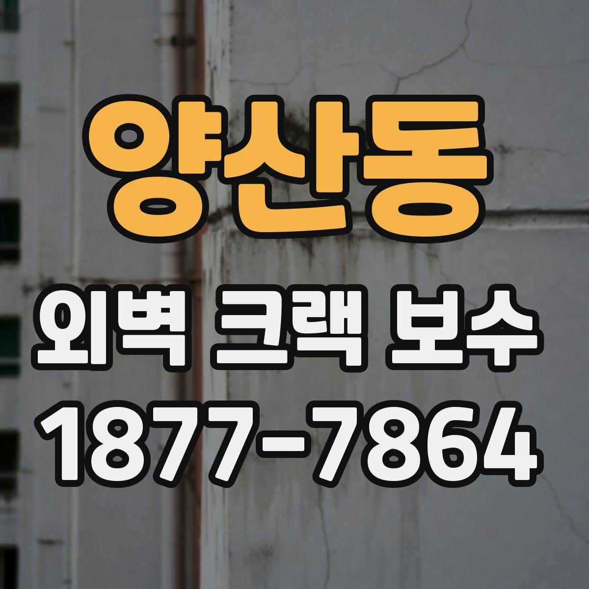 양산동 외벽 크랙 보수