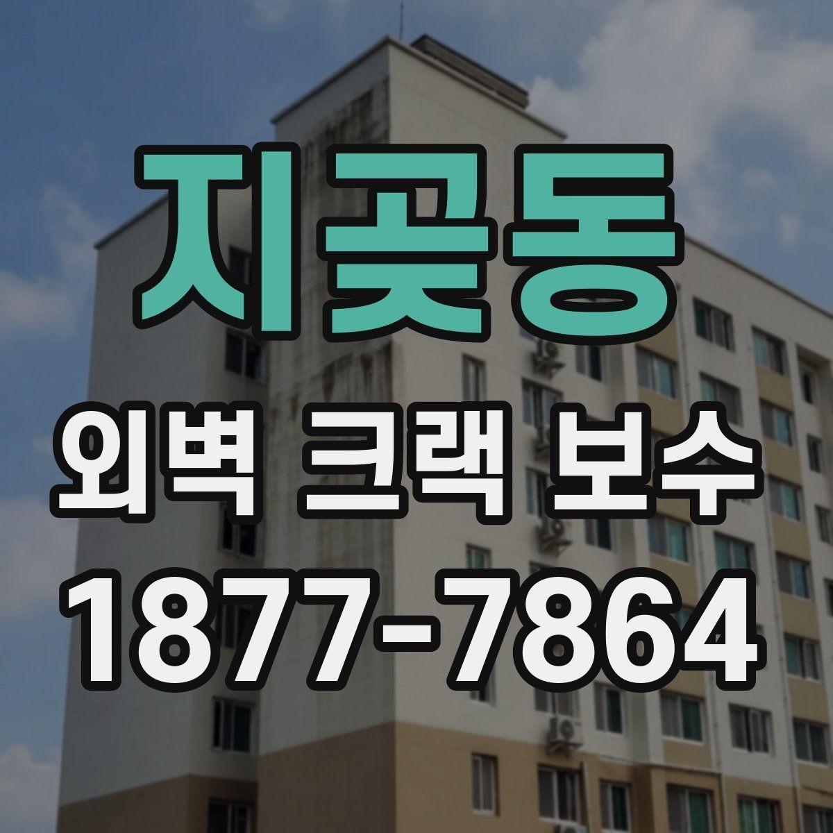 지곶동 외벽 크랙 보수 시 주변 환경까지 고려해야 하는 이유