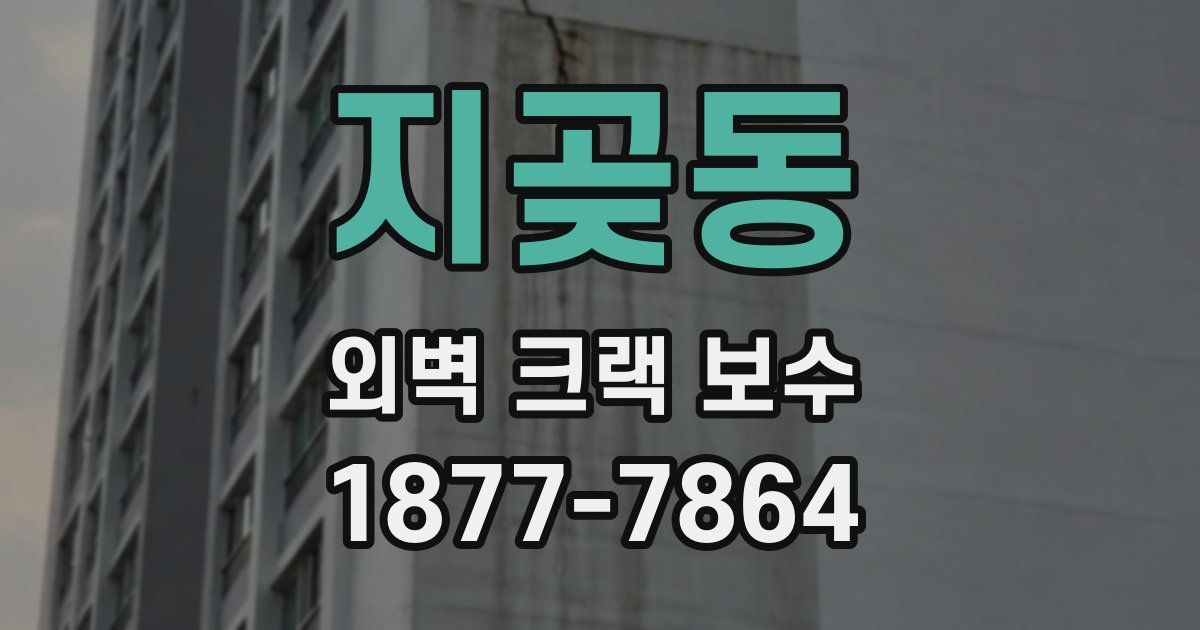 지곶동 외벽 크랙 보수