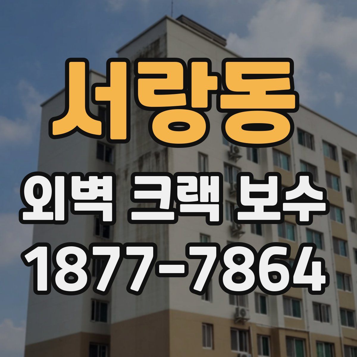서랑동 외벽 크랙 보수