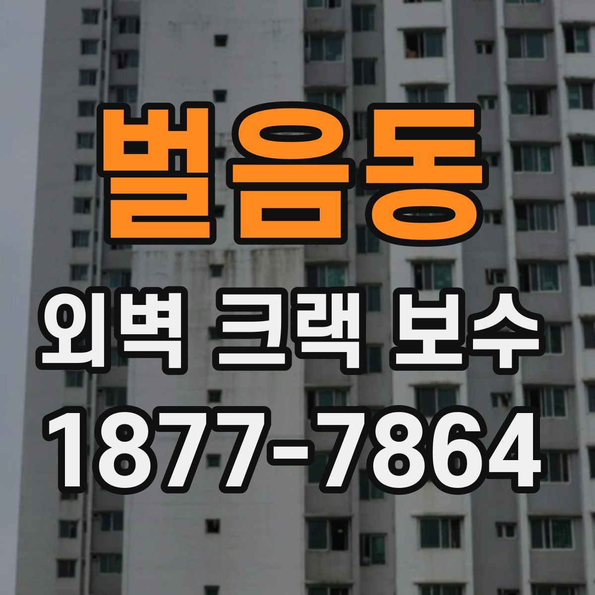 벌음동 외벽 크랙 보수