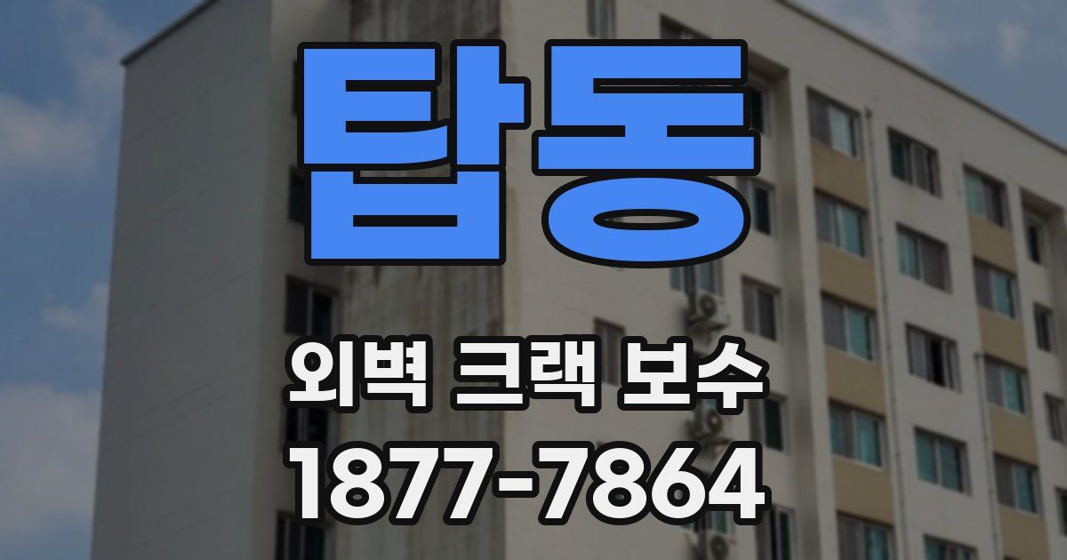 탑동 외벽 크랙 보수