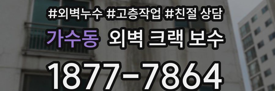 가수동 외벽 크랙 보수