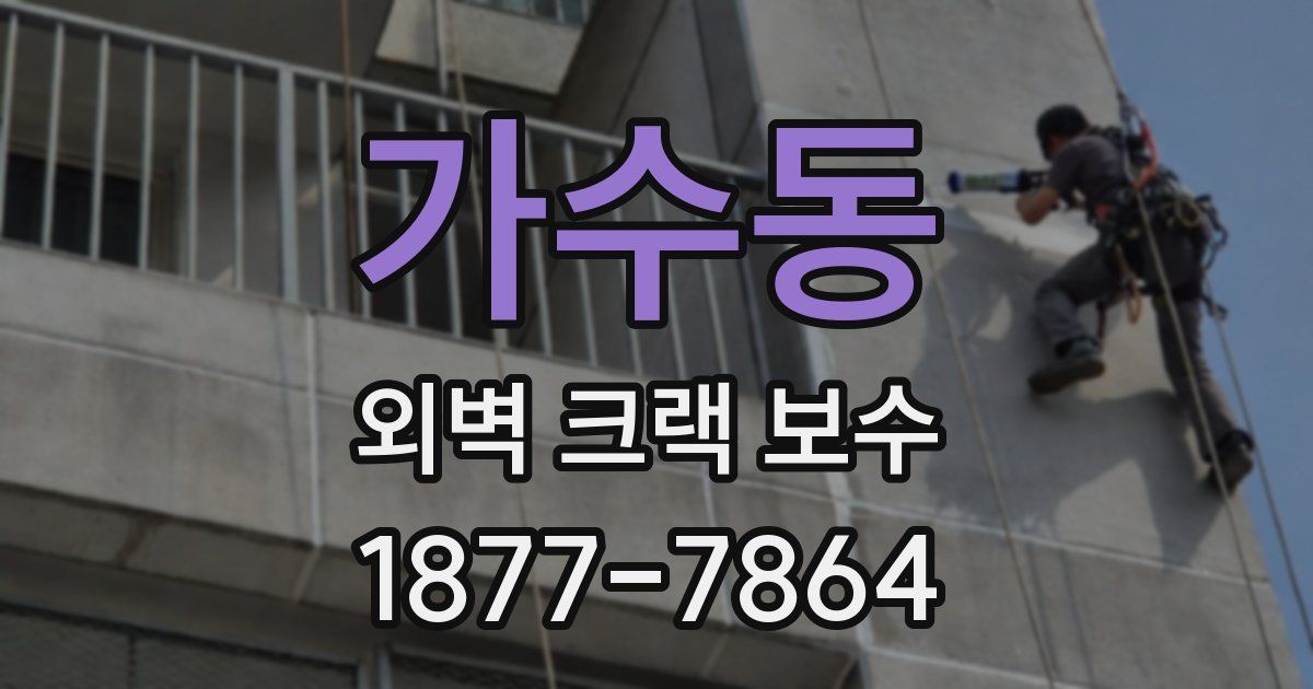 가수동 외벽 크랙 보수