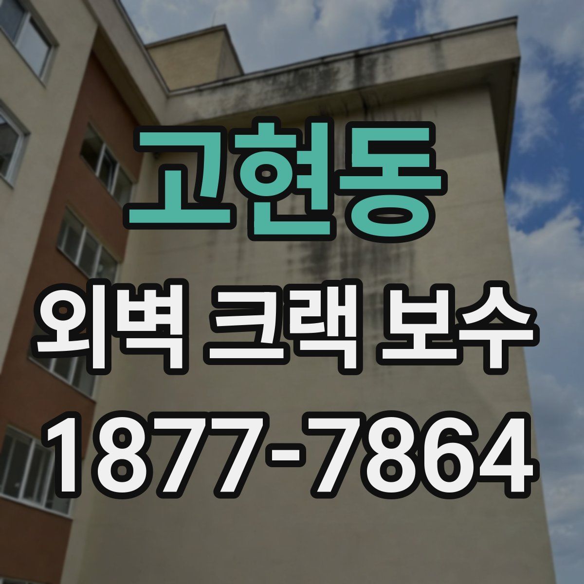 고현동 외벽 크랙 보수