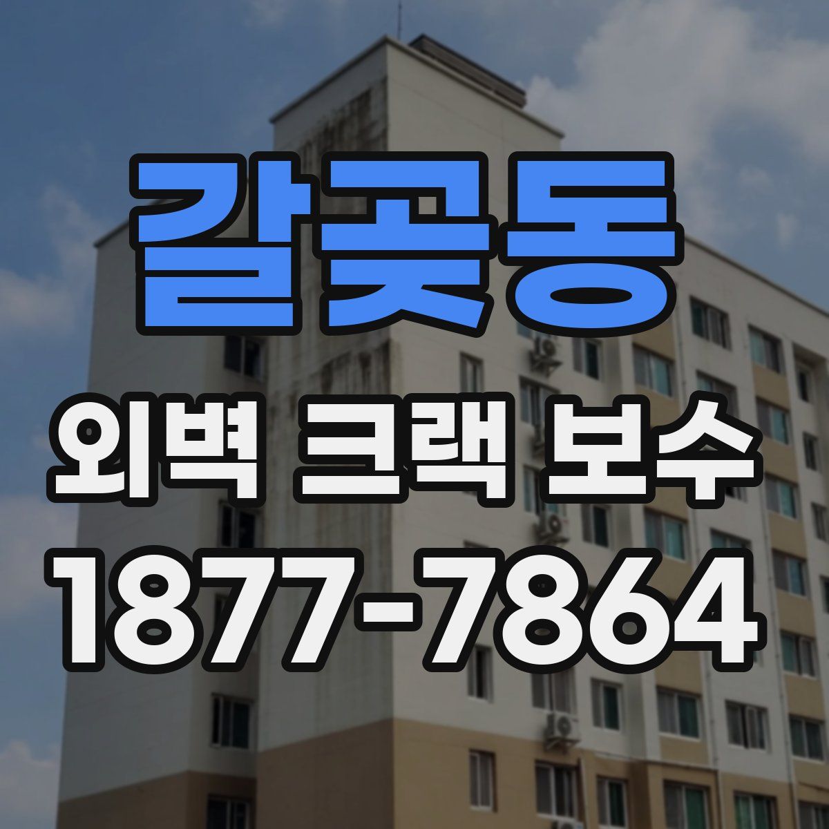 갈곶동 외벽 크랙 보수