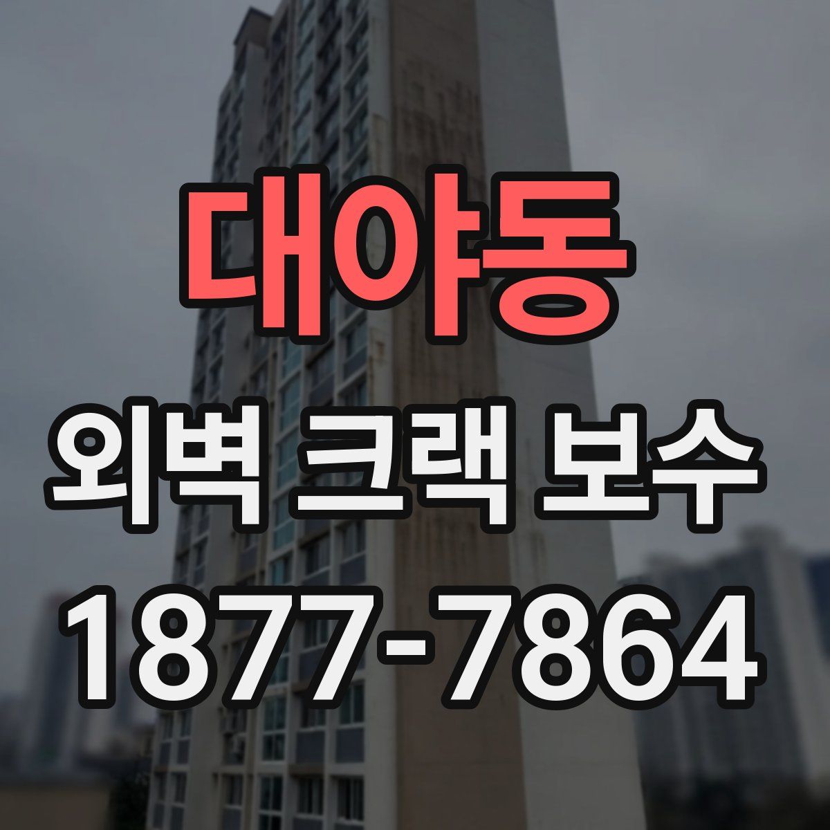 대야동 외벽 크랙 보수