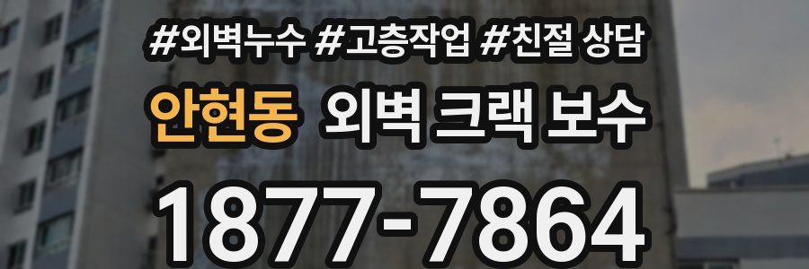 안현동 외벽 크랙 보수