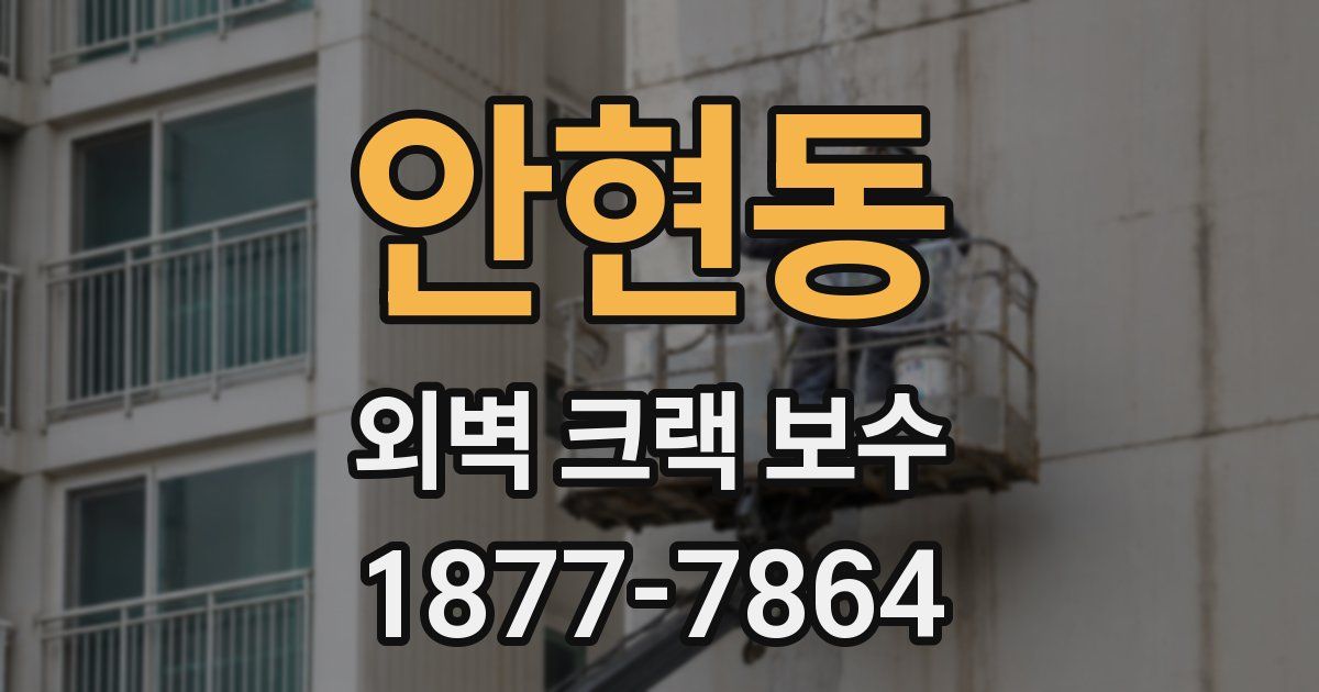 안현동 외벽 크랙 보수