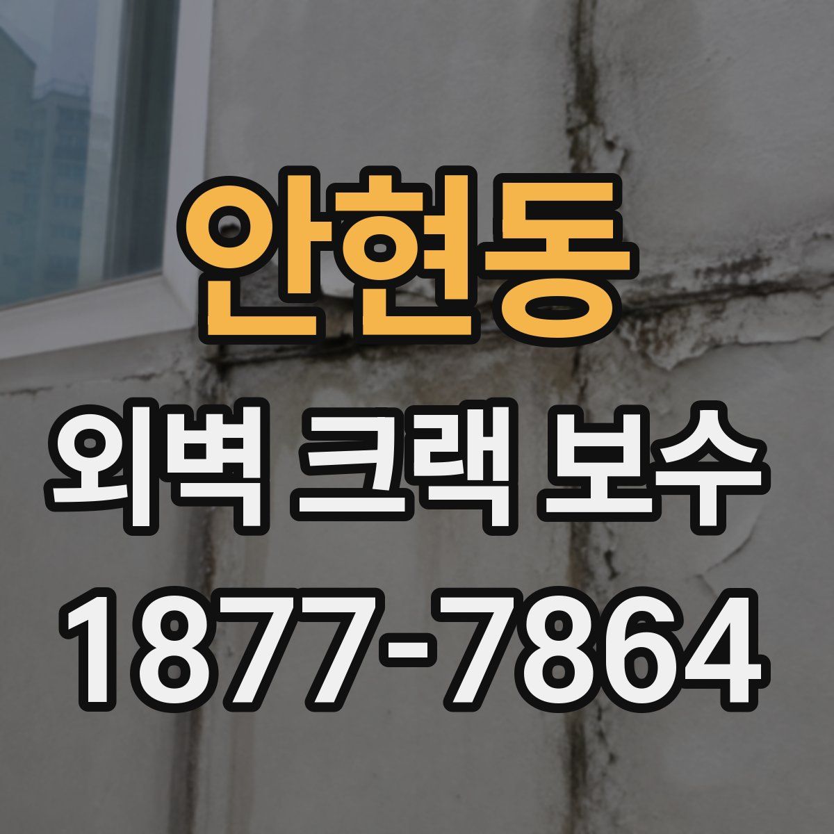 안현동 외벽 크랙 보수