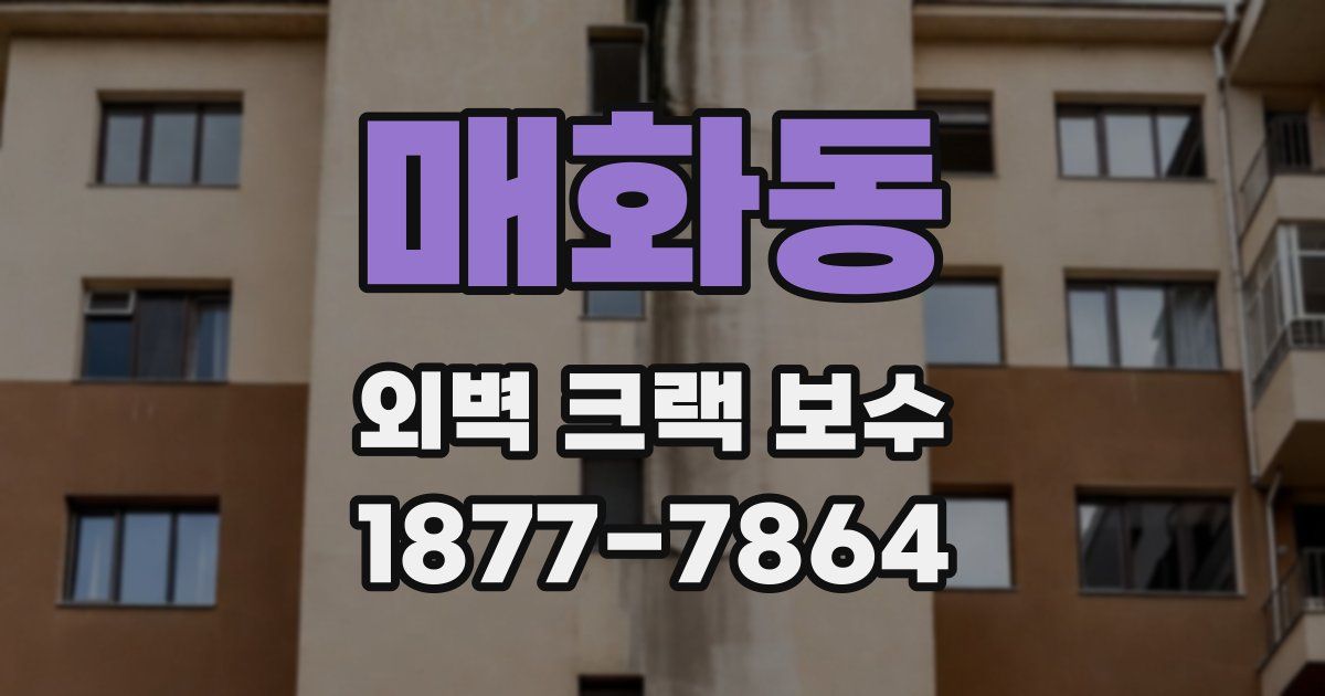 매화동 외벽 크랙 보수