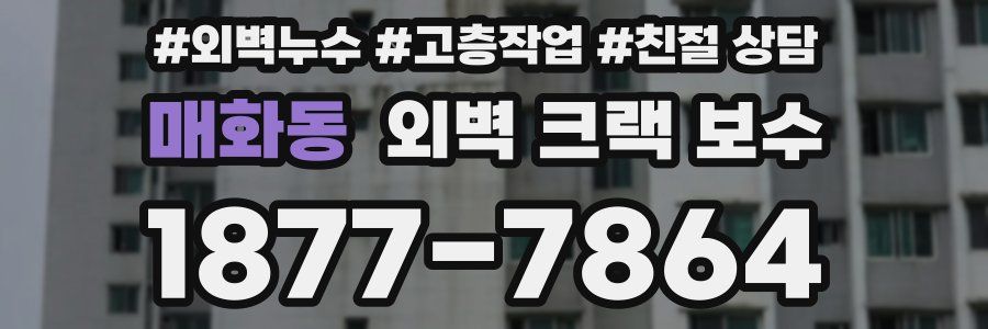 매화동 외벽 크랙 보수