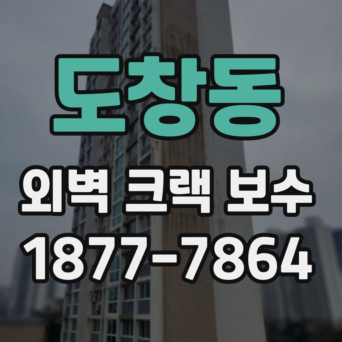 도창동 외벽 크랙 보수