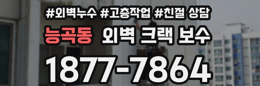 능곡동 외벽 크랙 보수