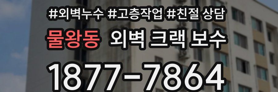 물왕동 외벽 크랙 보수