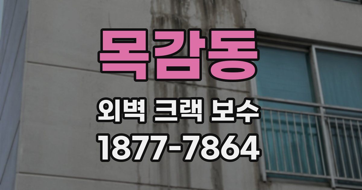 목감동 외벽 크랙 보수
