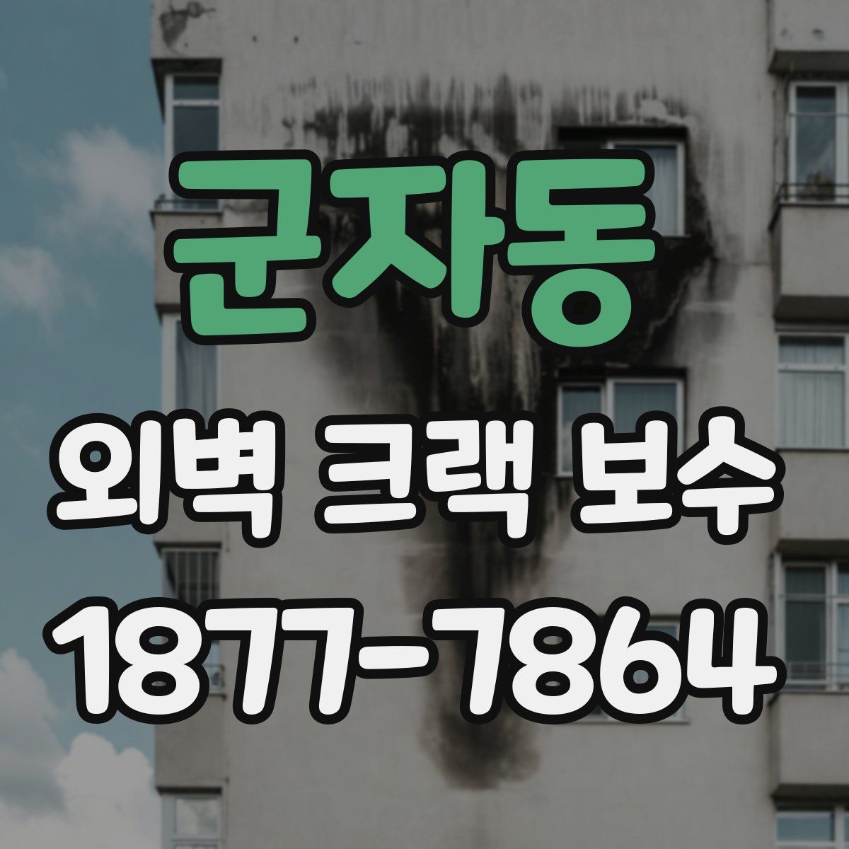 군자동 외벽 크랙 보수