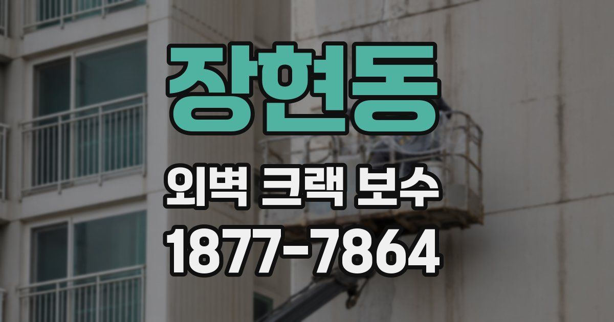 장현동 외벽 크랙 보수