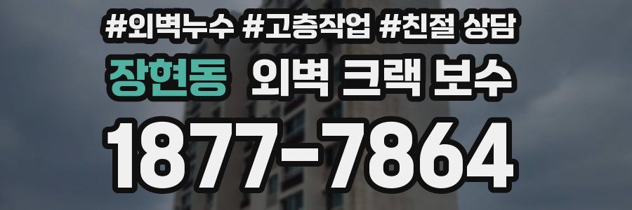 장현동 외벽 크랙 보수