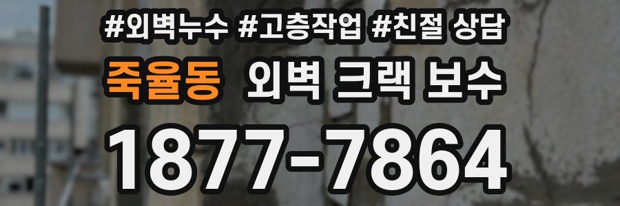 죽율동 외벽 크랙 보수