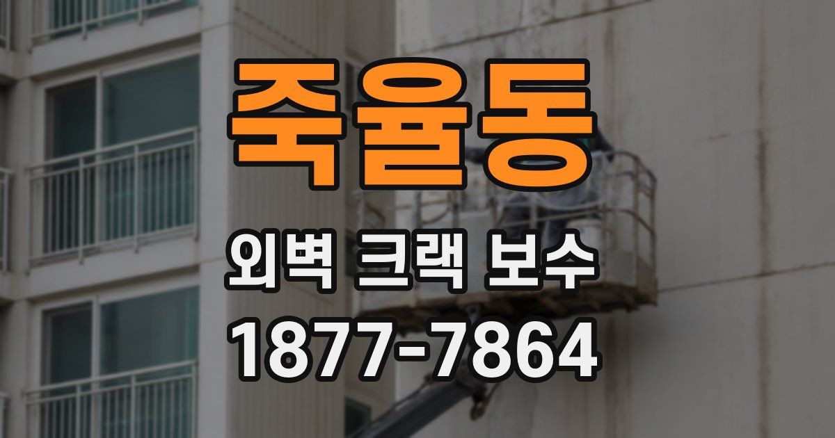 죽율동 외벽 크랙 보수
