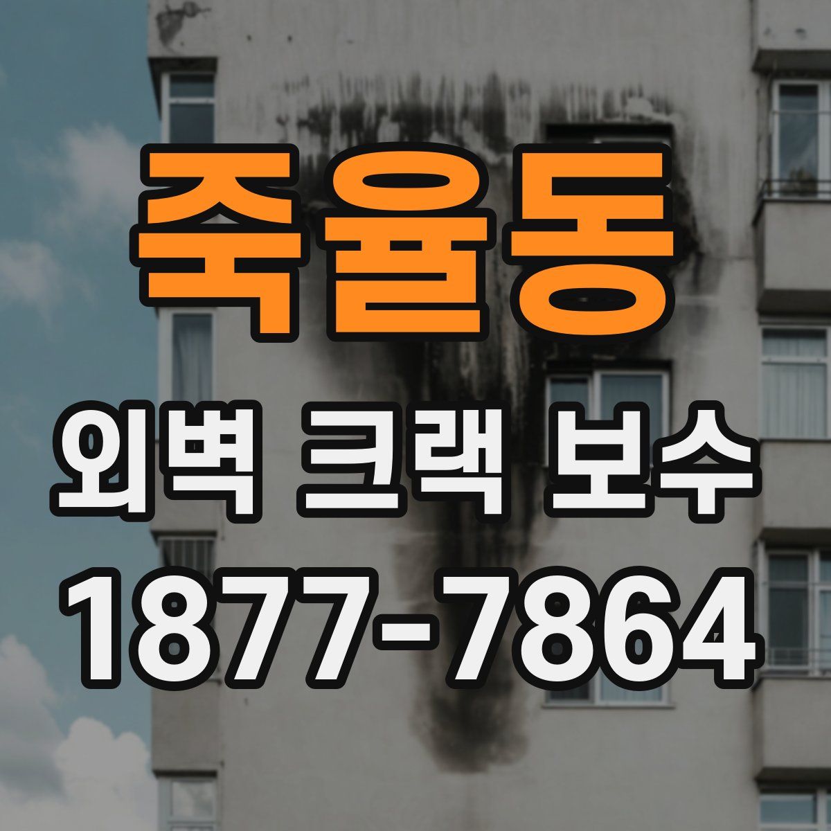 죽율동 외벽 크랙 보수