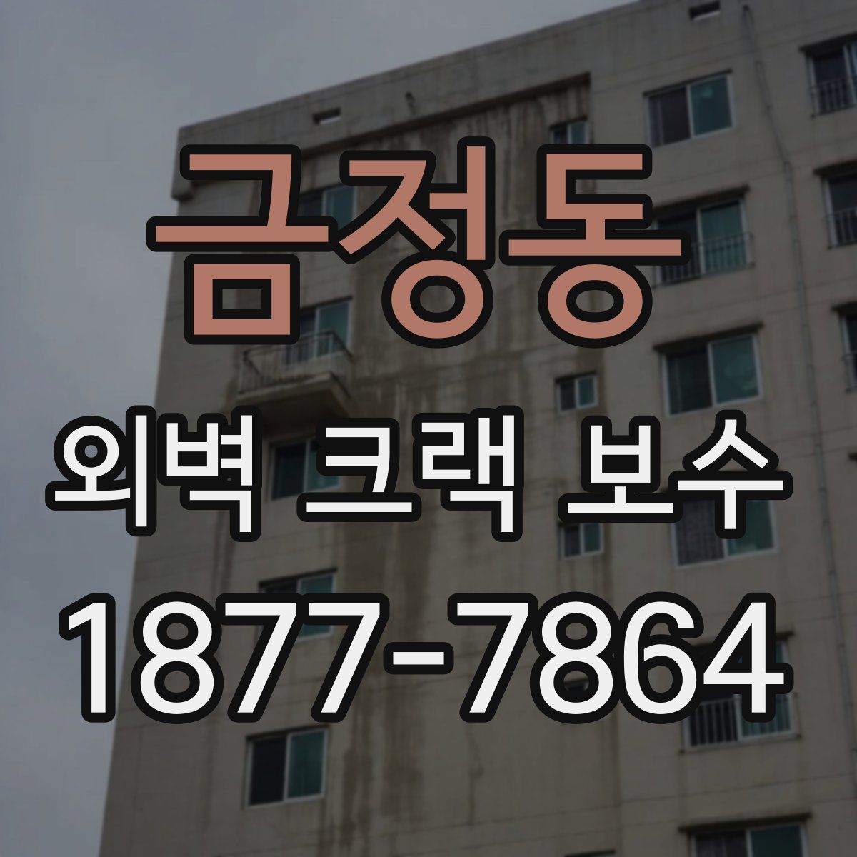 금정동 외벽 크랙 보수