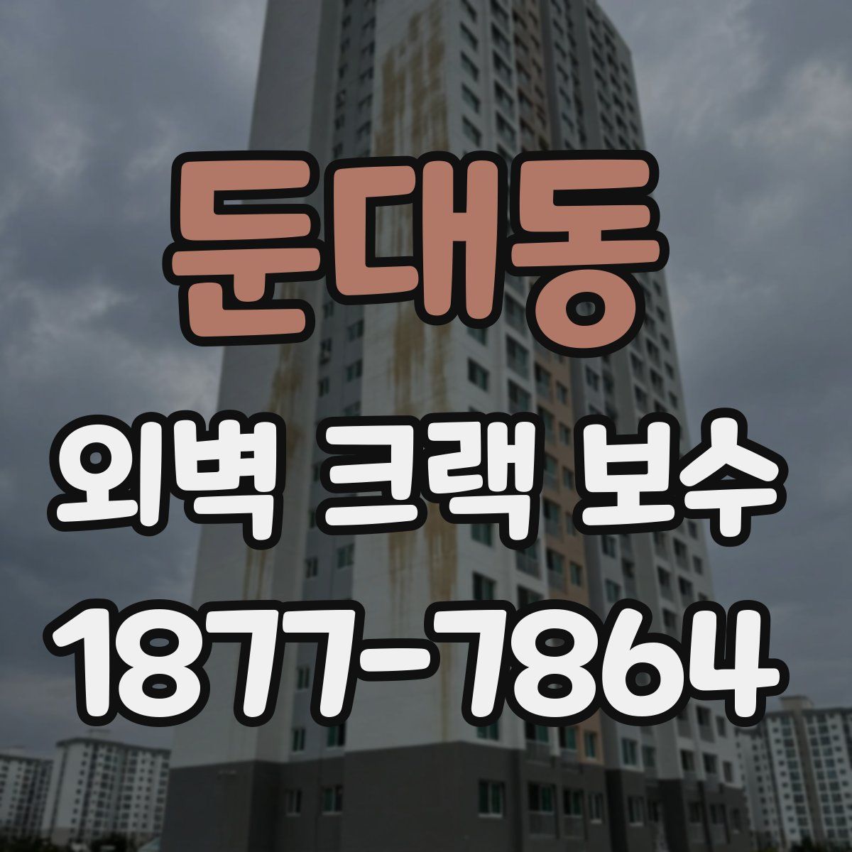 둔대동 외벽 크랙 보수
