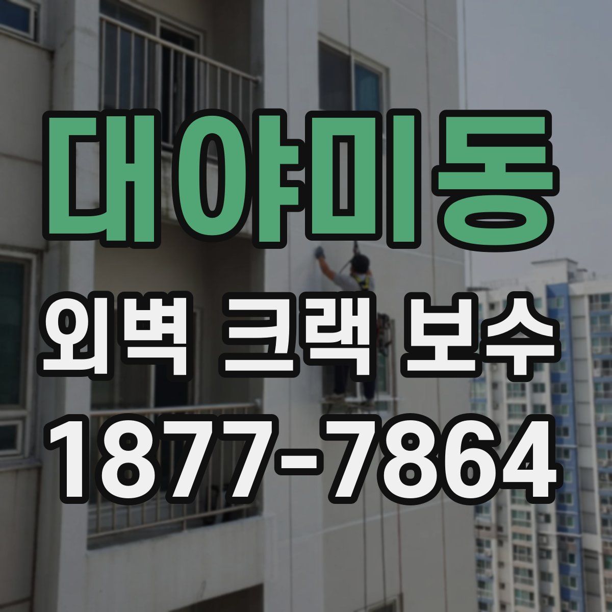 대야미동 외벽 크랙 보수