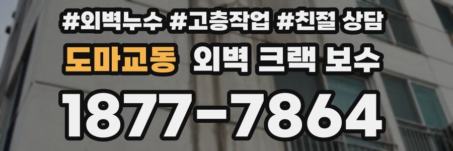 도마교동 외벽 크랙 보수