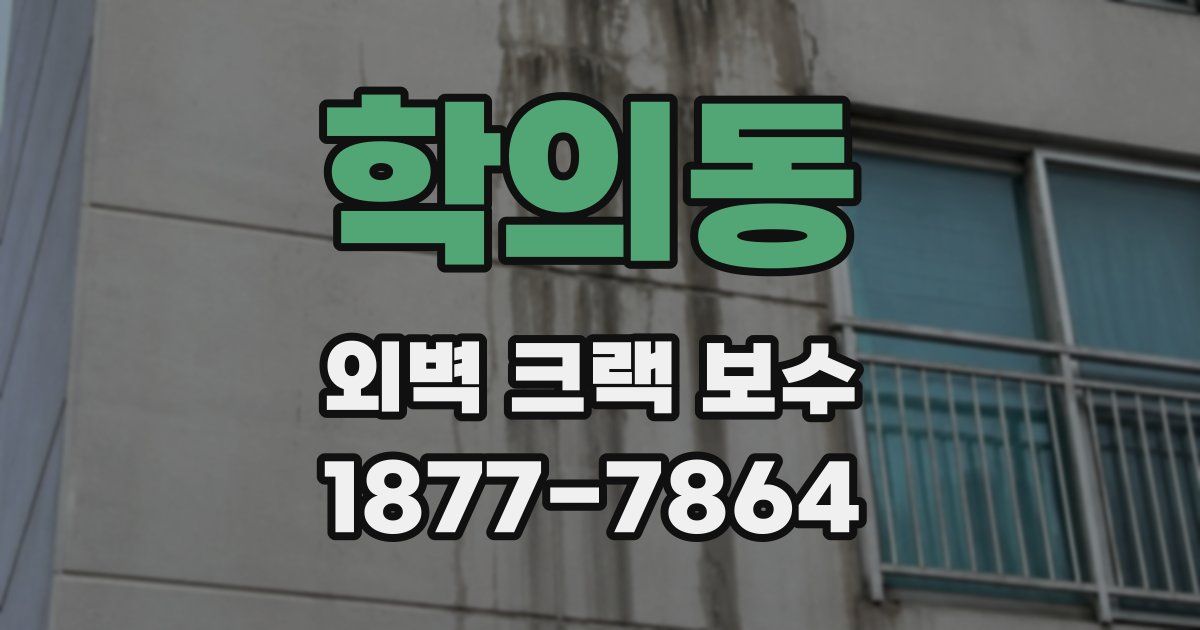 학의동 외벽 크랙 보수