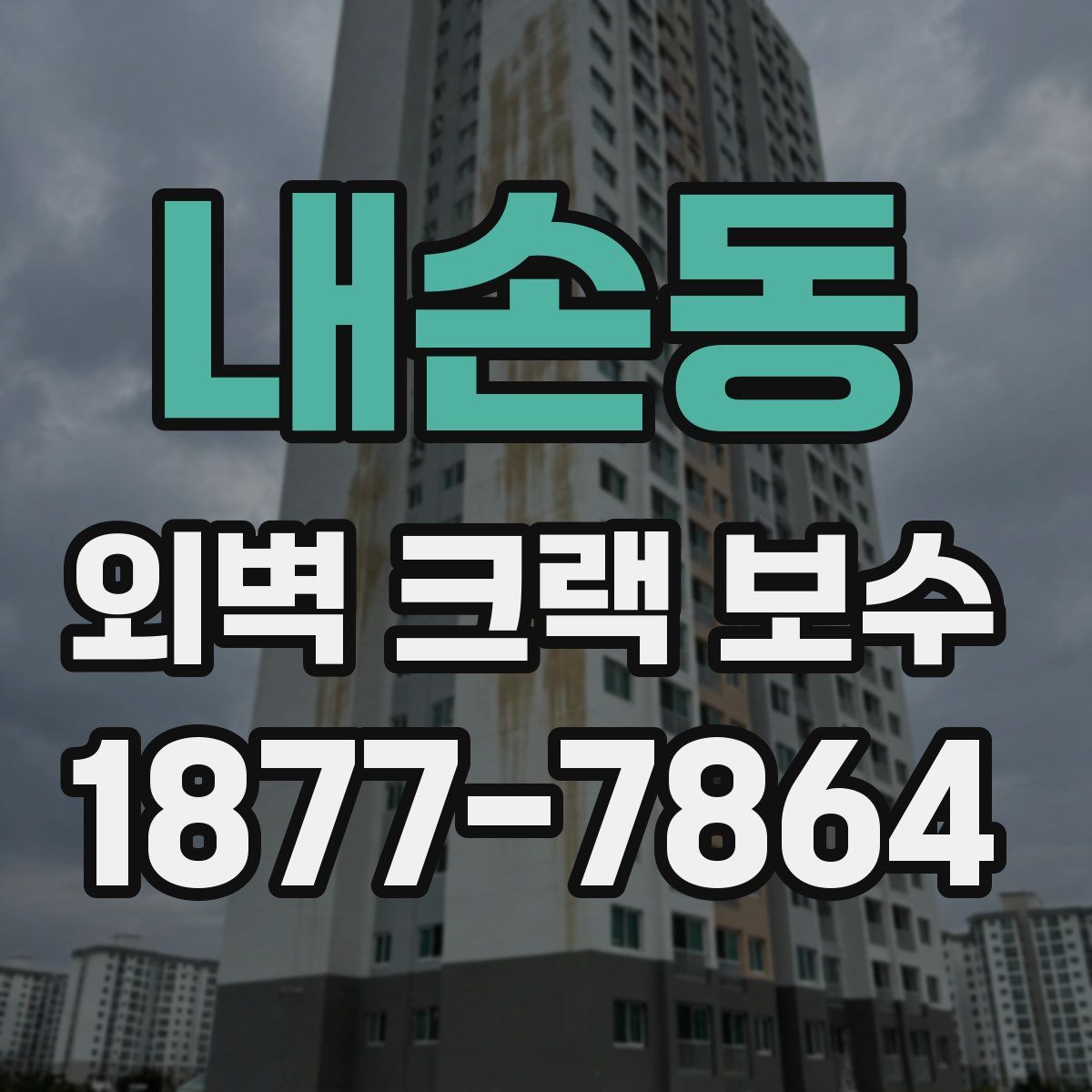 내손동 외벽 크랙 보수