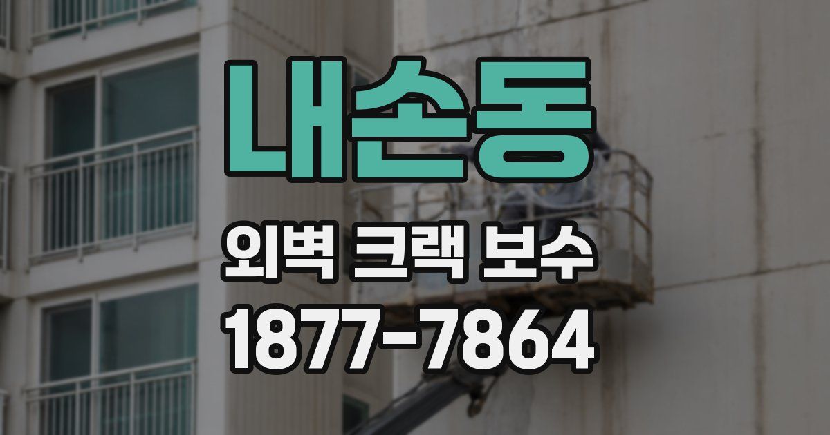 내손동 외벽 크랙 보수