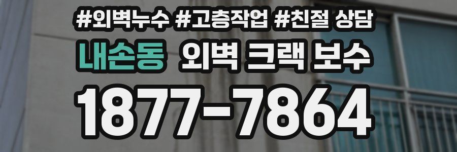 내손동 외벽 크랙 보수