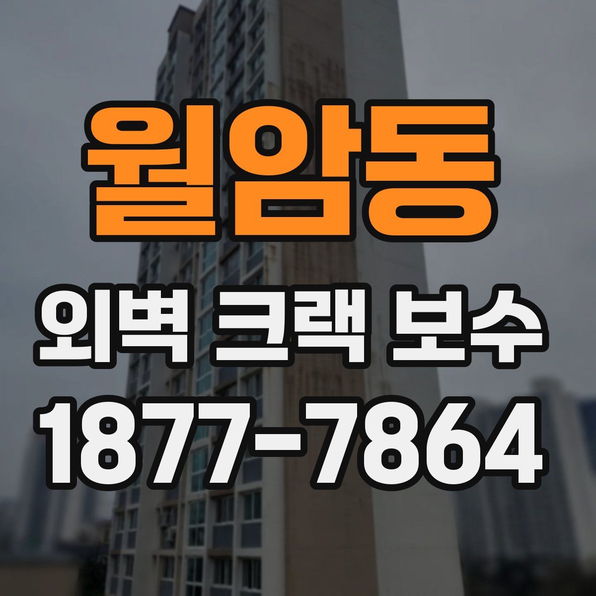 월암동 외벽 크랙 보수