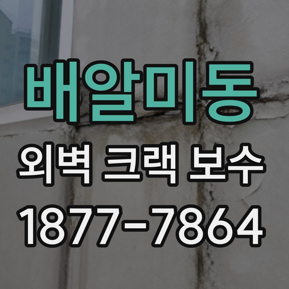 배알미동 외벽 크랙 보수