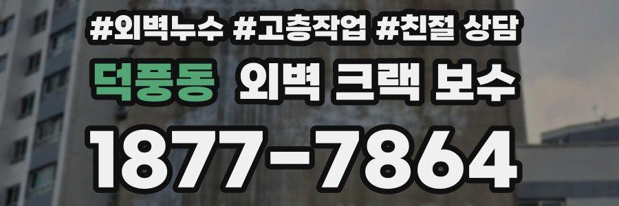 덕풍동 외벽 크랙 보수