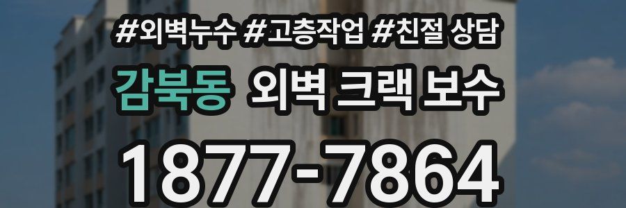 감북동 외벽 크랙 보수
