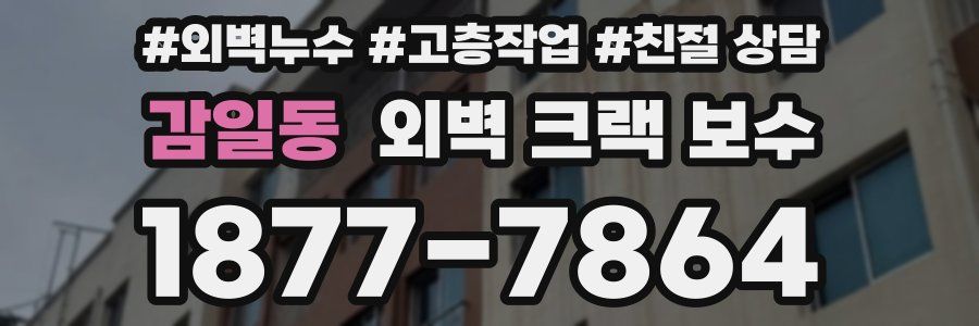 감일동 외벽 크랙 보수