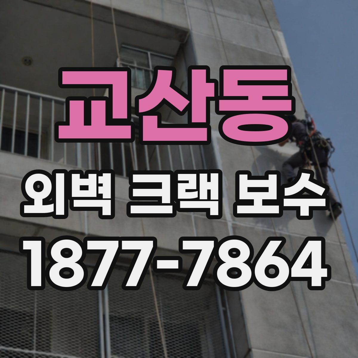 교산동 외벽 크랙 보수