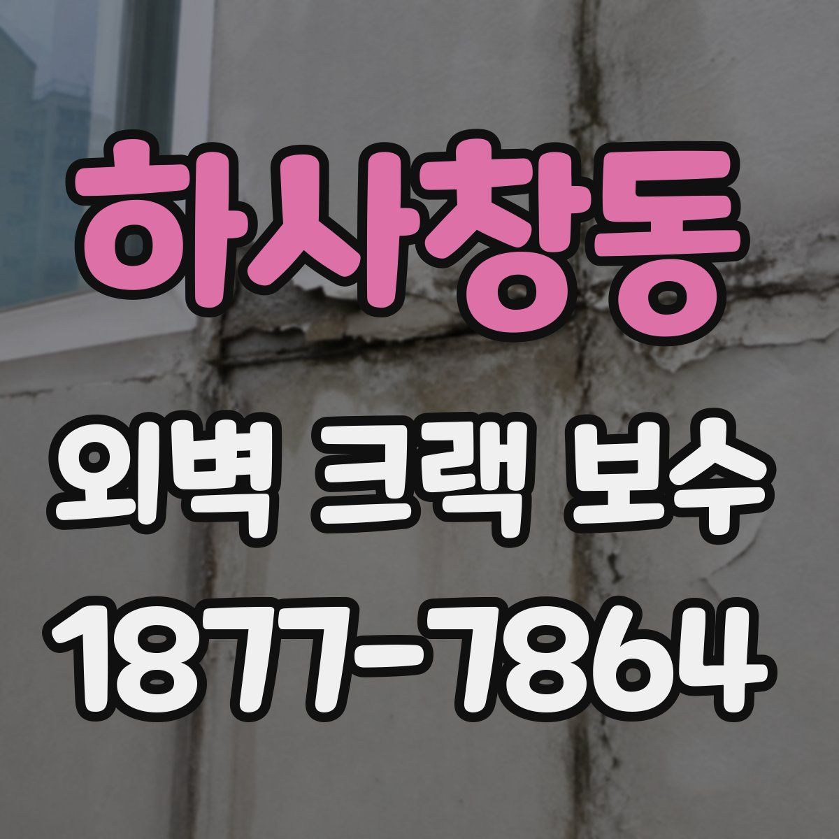 하사창동 외벽 크랙 보수
