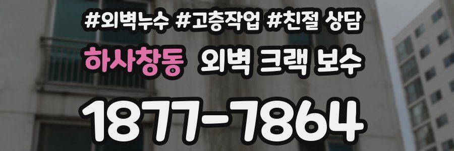하사창동 외벽 크랙 보수
