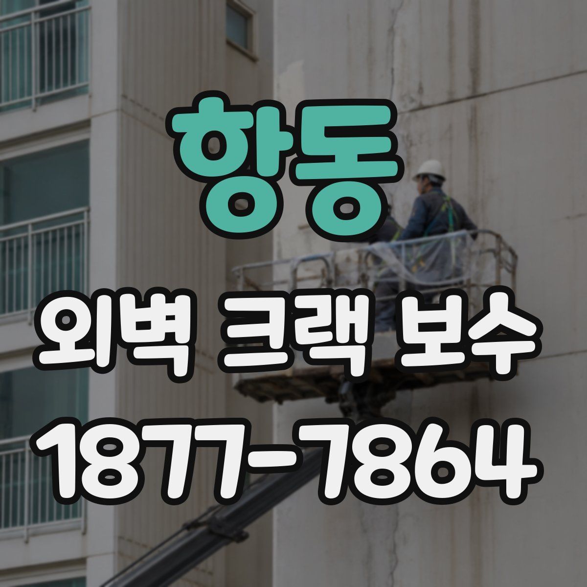 항동 외벽 크랙 보수