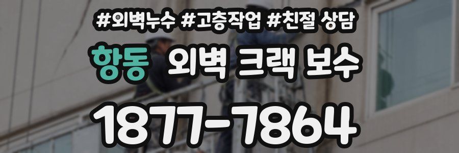 항동 외벽 크랙 보수
