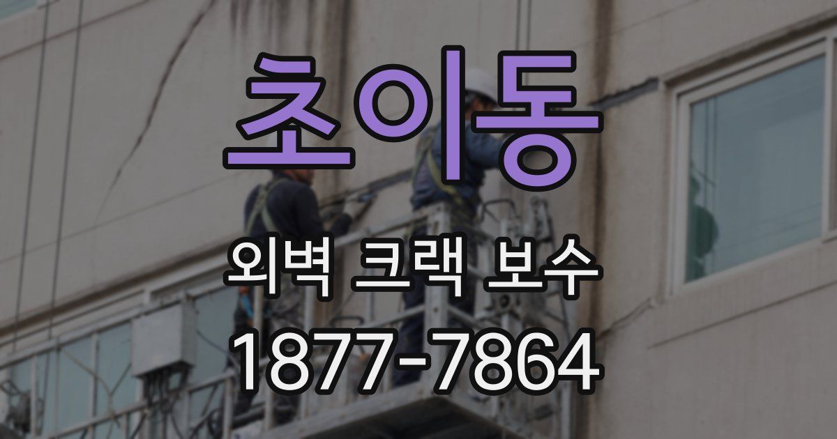 초이동 외벽 크랙 보수