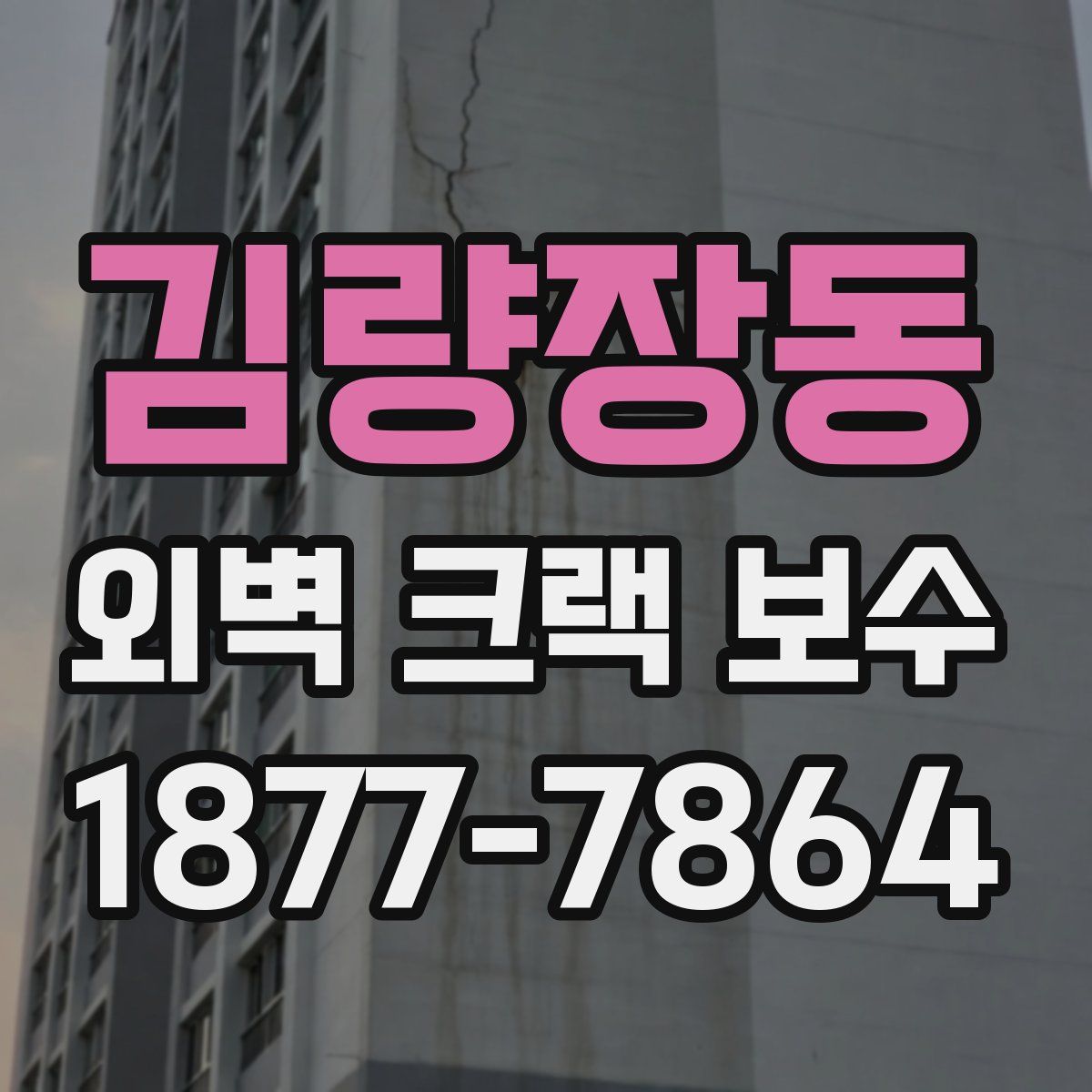 김량장동 외벽 크랙 보수