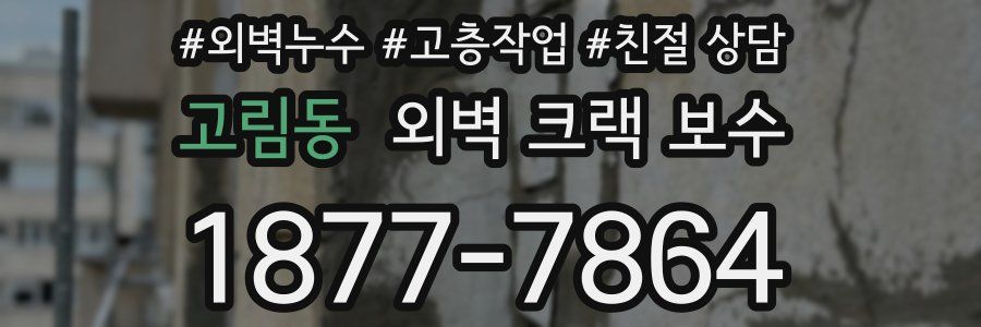 고림동 외벽 크랙 보수