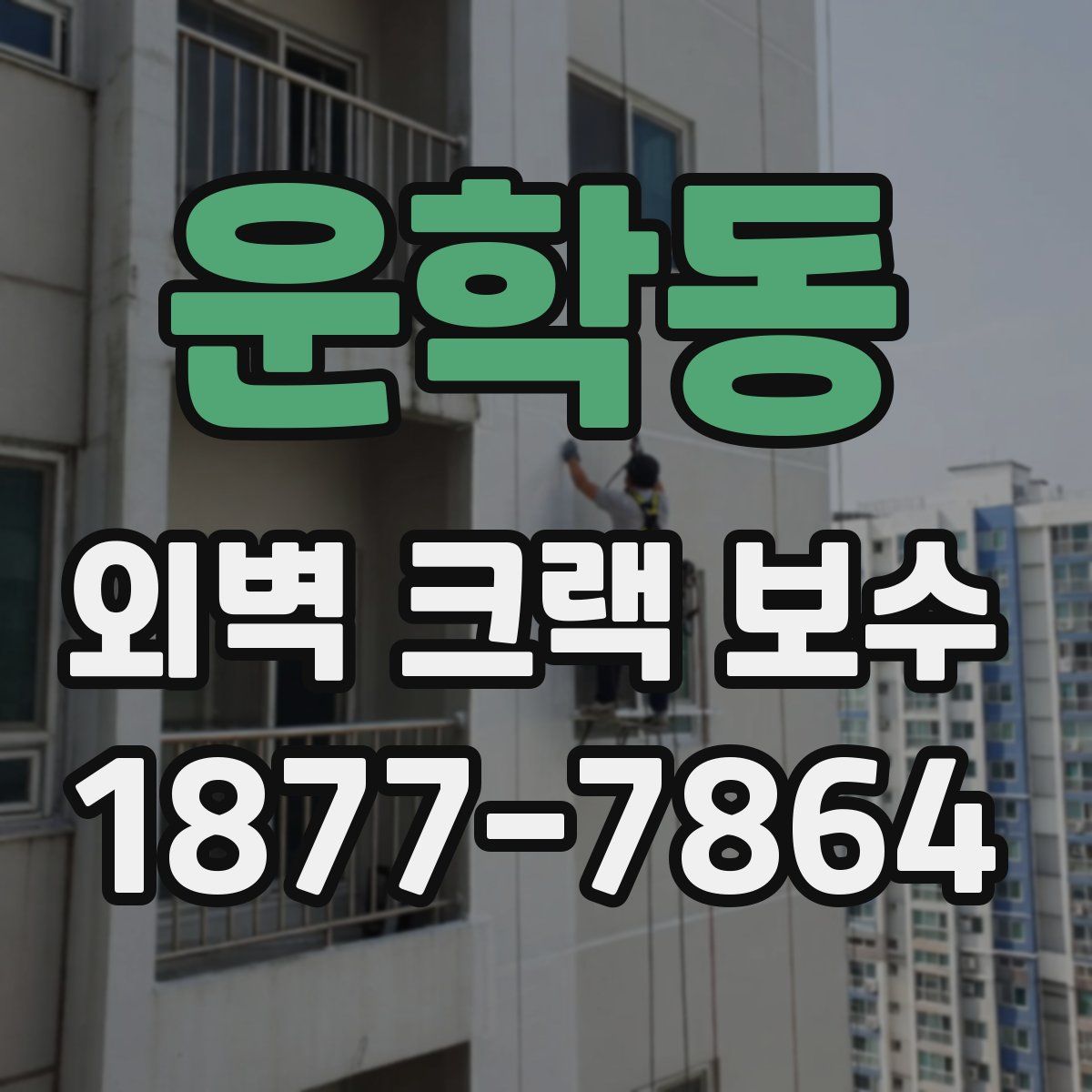 운학동 외벽 크랙 보수