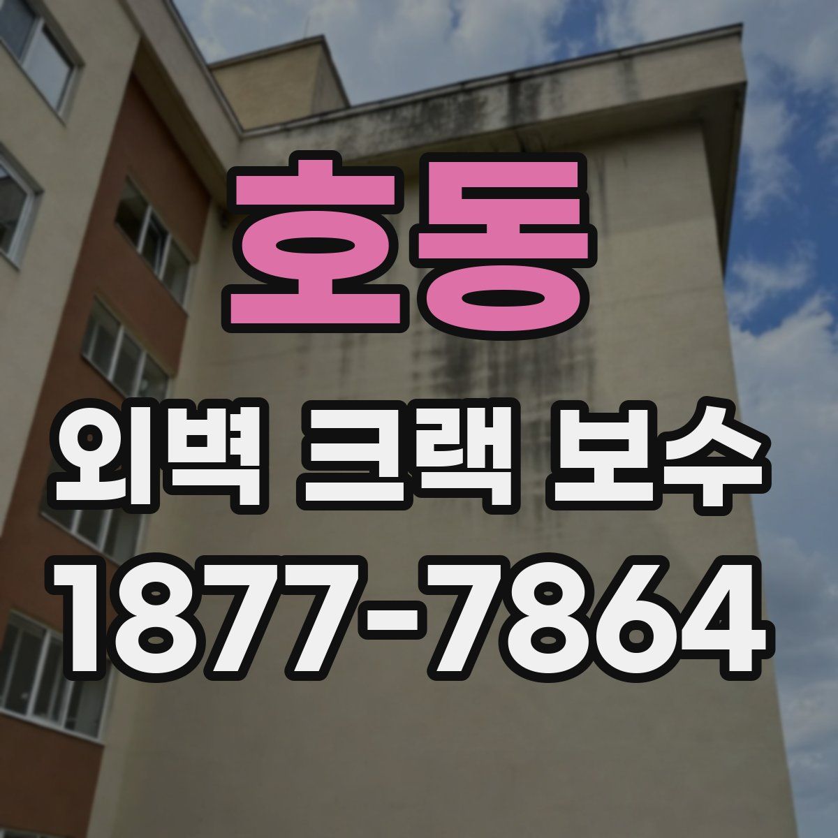 호동 외벽 크랙 보수