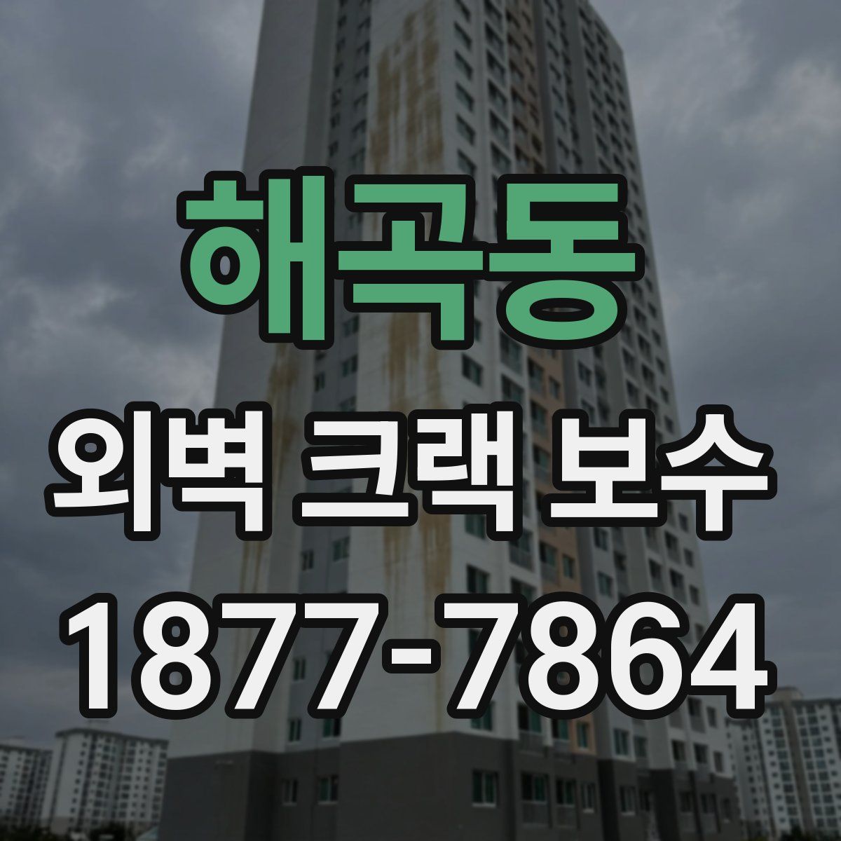 해곡동 외벽 크랙 보수